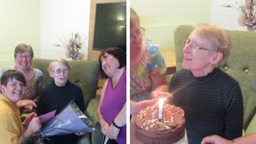 Birthday celebrations at Falkirk care home